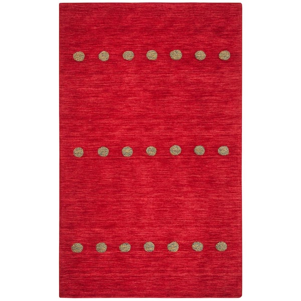 SAFAVIEH Himalaya Red 5 ft. x 8 ft. Geometric Area Rug