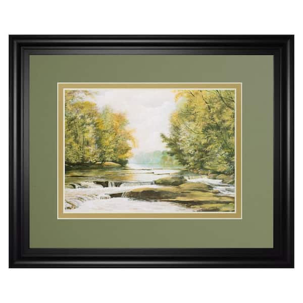 Classy Art "Fireman'S Park" By Bruce Nawrocke Framed Print Nature Wall Art 34 in. x 40 in.