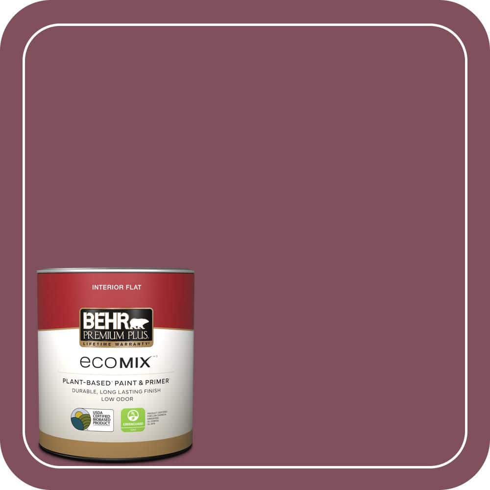 1 qt. #T17-14 Artful Magenta Flat EcoMix Plant-Based Interior Paint & Primer price history on PriceWatchPro