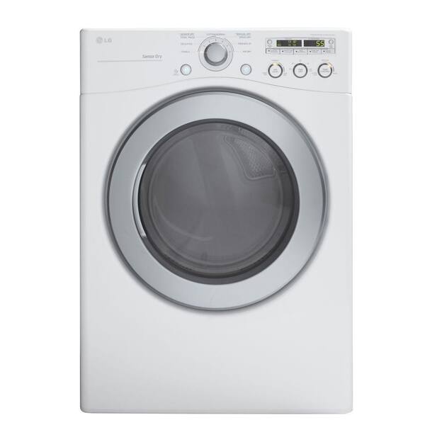 LG 7.1 cu. ft. Gas Dryer in White-DISCONTINUED