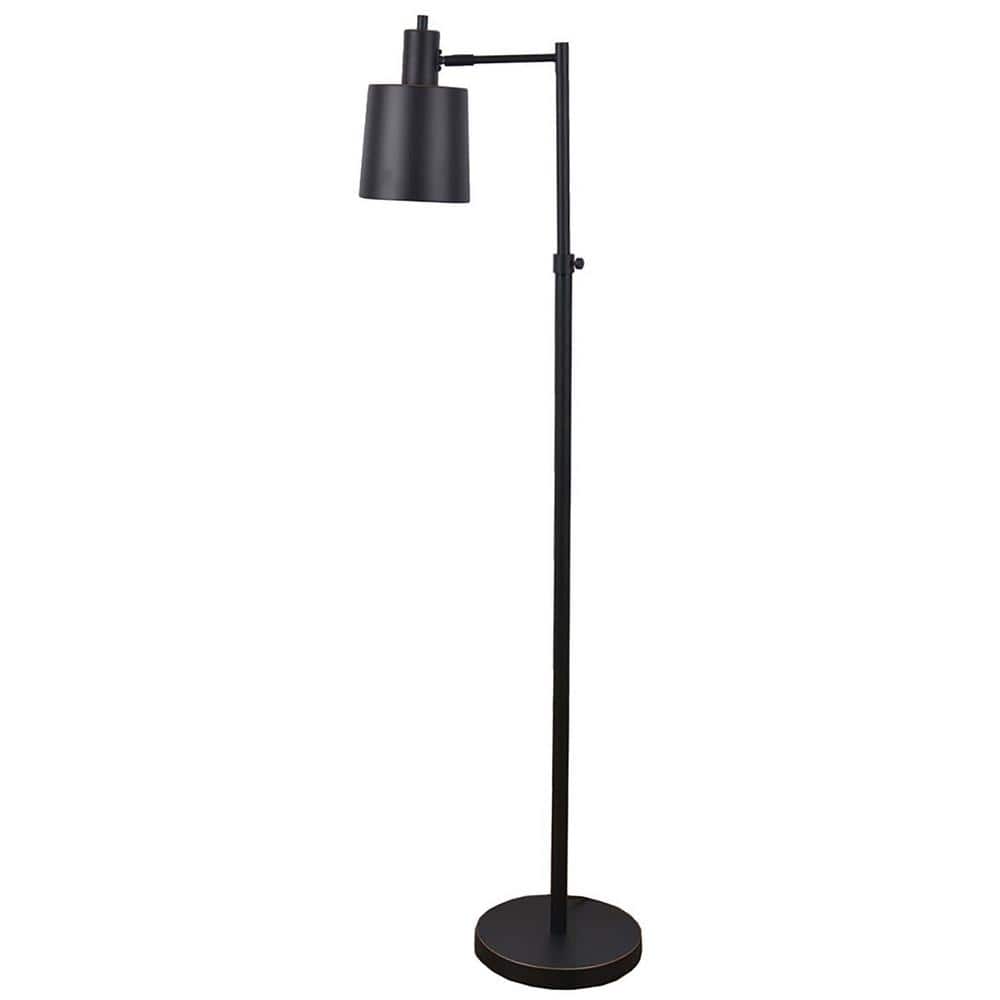 57 in. Restoration Bronze Adjustable Metal Floor Lamp