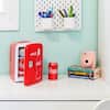Coca Cola Coke Zero Mini Fridge For Bedrooms 4L Small 6 Can Table Top Quiet Mini Fridges For Skincare Office Food Drinks Kids Home Car & Travel 12V Portable Cooler Warmer Refrigerator
