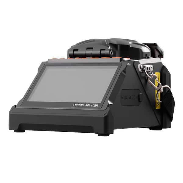 Fiber Fusion Splicer 6-Motors, Core Alignment Fibers Optic Splicer 6s Splicing 13s Heating 3in. 1-Fiber Holder, 7800mAh