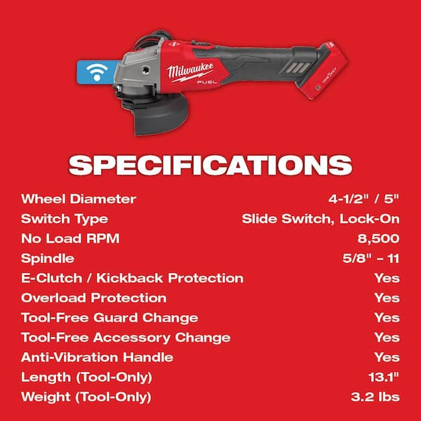 Milwaukee M18 FUEL™ 180mm/230mm Large Angle Grinder M18FLAG230XPDB