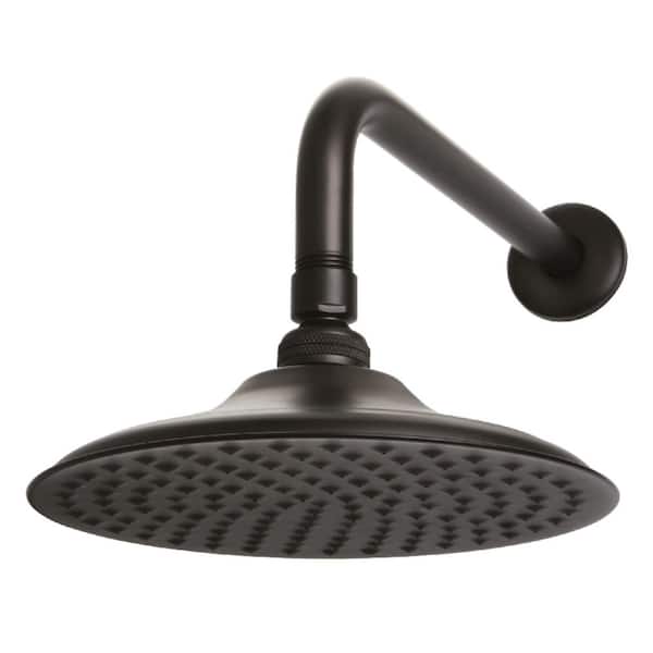 Victorian 1-Spray Pattern with 1.8 GPM 7-3/4 in. Wall Mount Rain Spray Fixed Shower Head in Oil Rubbed Bronze