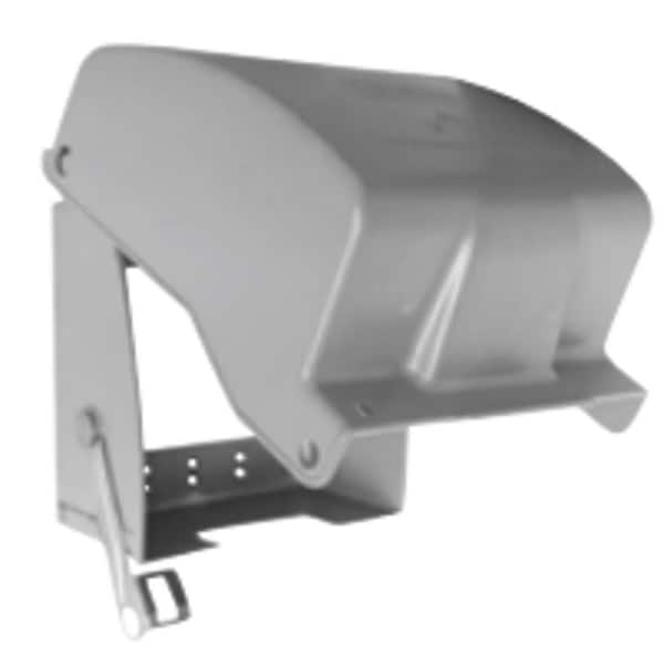 Southwire 31-in-1 Weatherproof Double Gang Heavy-Duty In Use Metal Cover