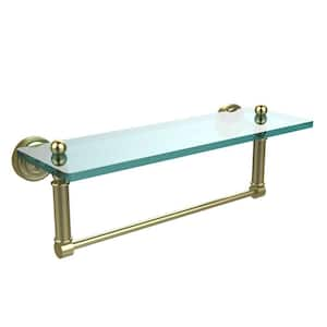 Allied Brass Dottingham 16 in. L x 8 in. H x 5 in. W 2-Tier Clear Glass  Bathroom Shelf with Gallery Rail in Brushed Bronze DT-2/16-GAL-BBR - The  Home Depot