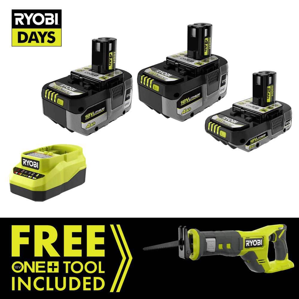 Ryobi 18v Battery Ryobi One 18v Cordless Tool Combo Kit With