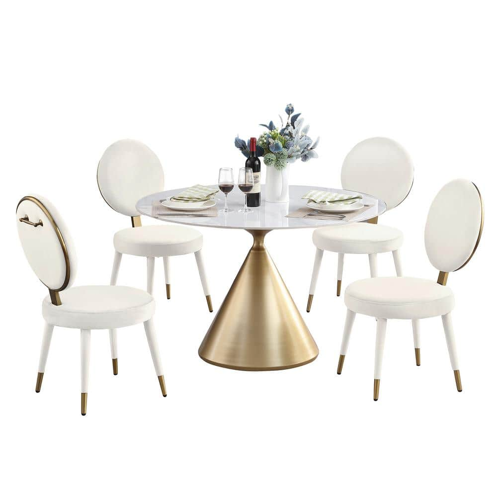 Morden Fort 5-piece Dining Sets Modern Luxury Dining Table And Chair 