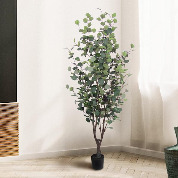 5.5 ft. Frosted Artificial Tree in Pot 60540-FRT-GR - The Depot