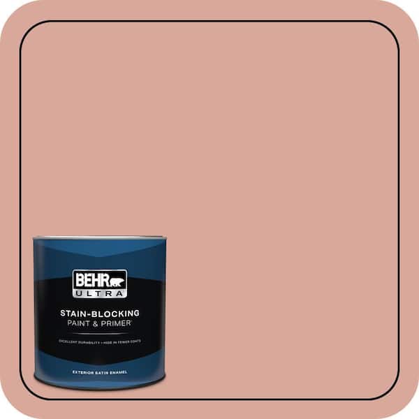 BEHR ULTRA 1 qt. #PMD-70 Cottage Rose Satin Enamel Exterior Paint & Primer