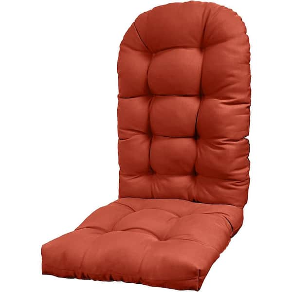 49 in. x 20 in. x 5 in. Brick Red Outdoor Patio Adirondack High Back Chair Cushion