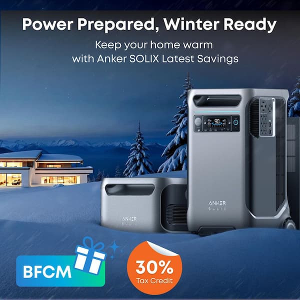 SOLIX F3800 Portable Power Station, 3840Wh, 6000-Watt AC Output, Home Backup/RVs Push Button Start Battery Generator