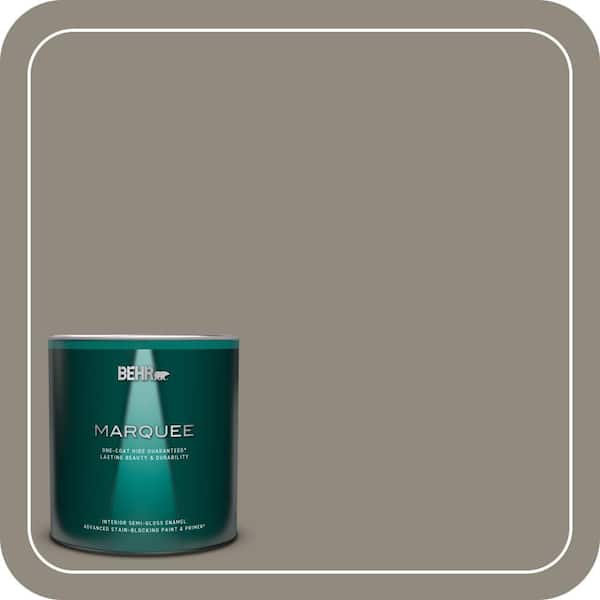 BEHR MARQUEE 1 qt. #790D-5 Squirrel Semi-Gloss Enamel Interior Paint & Primer