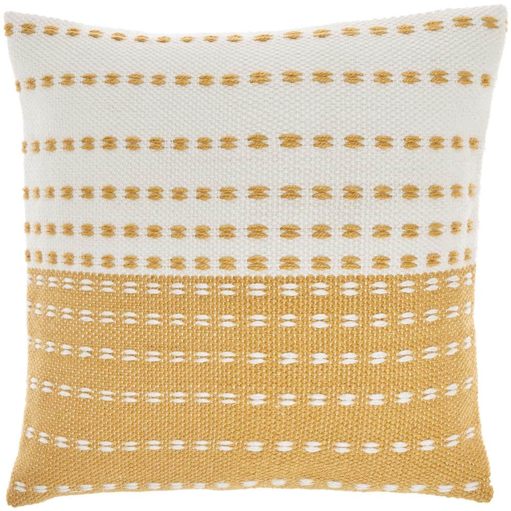 2pk Chenille Square Throw Pillows Yellow - Threshold™