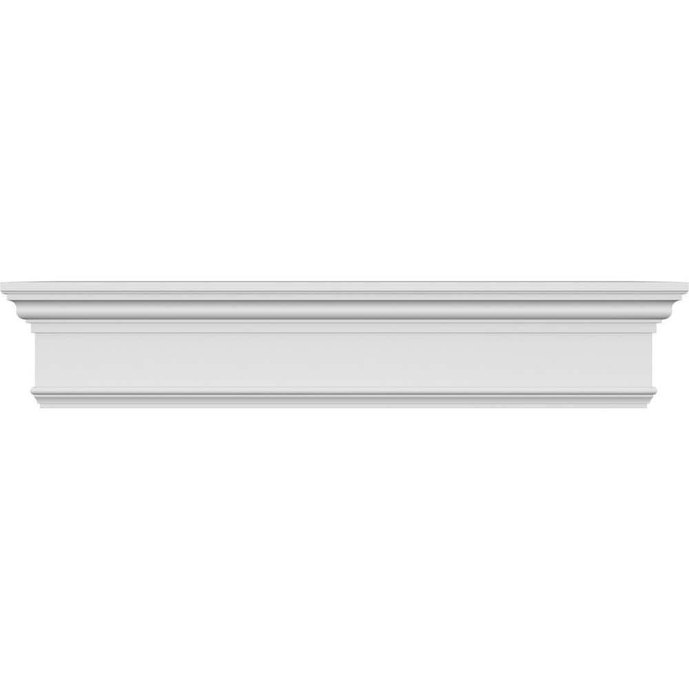 Ekena Millwork 1 in. x 7-1/4 in. x 36 in. Primed Polyurethane Crosshead ...