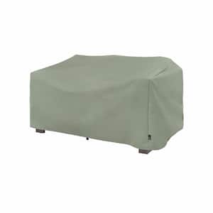 Basics Patio Loveseat Cover, Small, 55 in. L x 33 in. W x 38 in. H, Sage Green