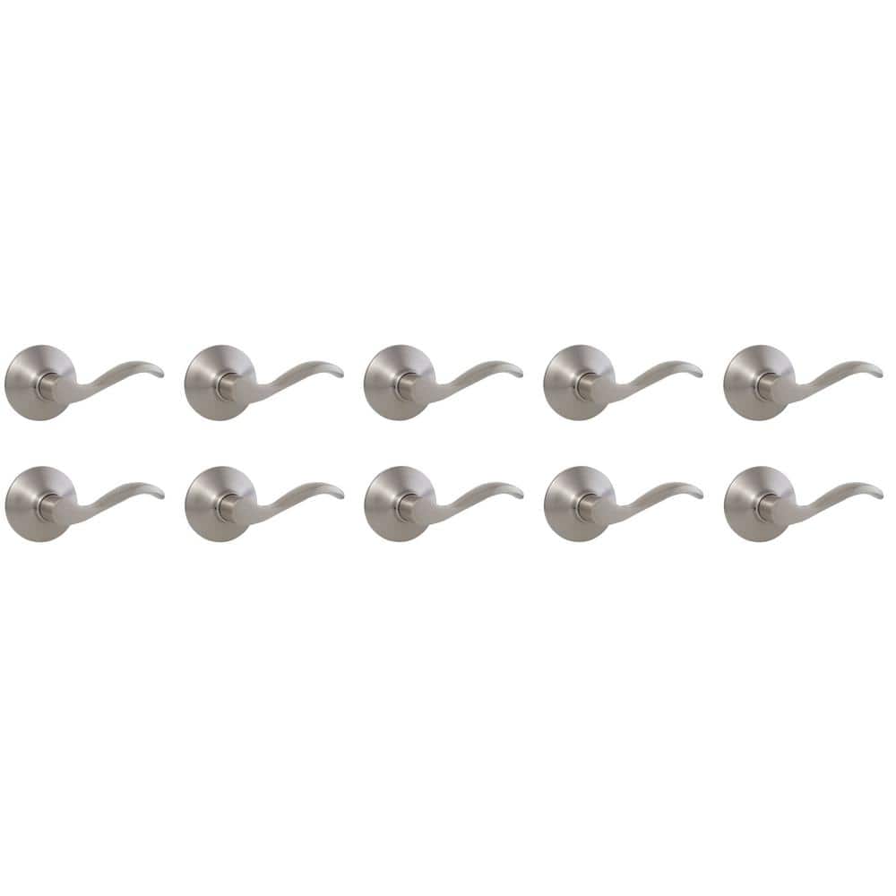 Naples Satin Nickel Hall/Closet Door Lever 10-Pack price history on PriceWatchPro