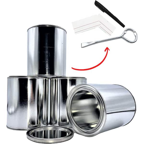 Paint Can Opener, Paint Bottle Opener Metal Paint Can Steel Paint Can Tool  in Silver (2 Packs)