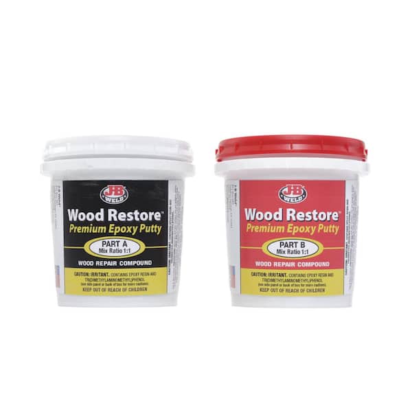 J B Weld 2 Lbs Wood Restore Premium Epoxy Putty 40006 The Home Depot