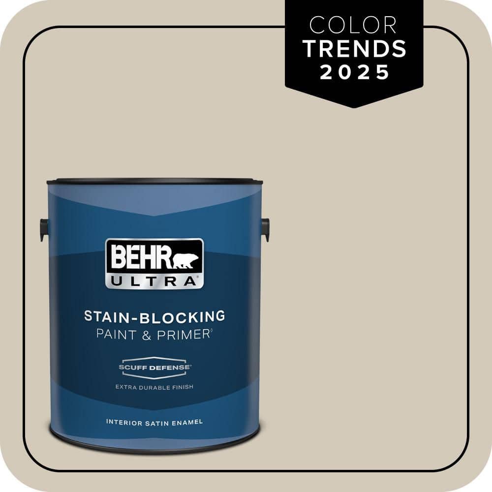 1 gal. Designer Collection #DC-010 Even Better Beige Extra Durable Satin Enamel Interior Paint & Primer price history on PriceWatchPro