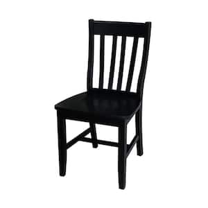 Black Wood Dining Chair (Set of 2)