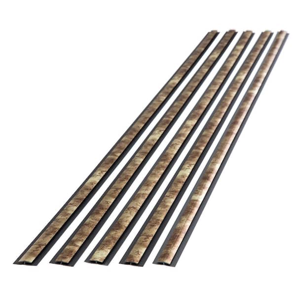 Bermuda Bronze 47 in. Vinyl Divider Trim(5-Pack)
