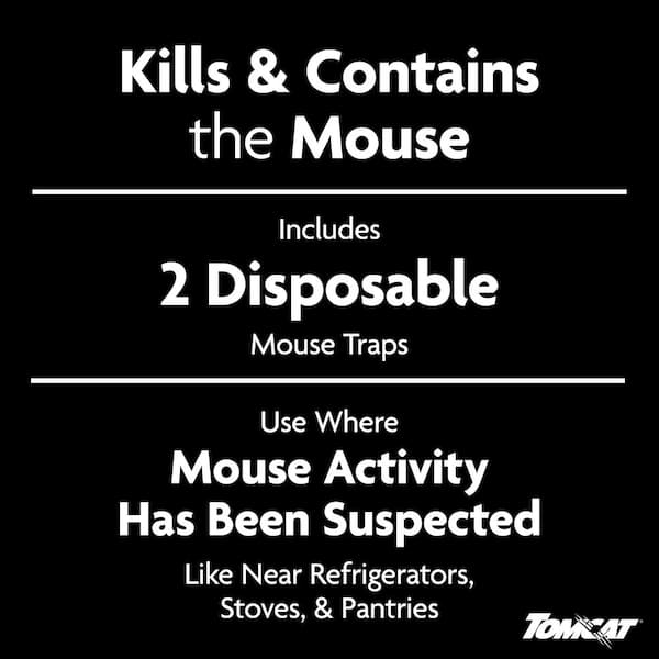 Kill & Contain Mouse Trap, Never See a Dead Rodent Again, 2 Traps