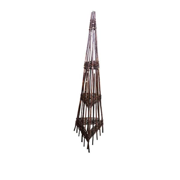 48 in. Willow Obelisk Trellis