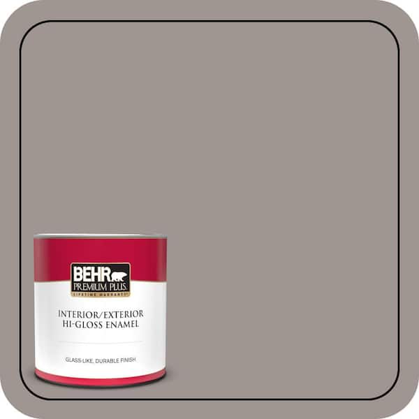 BEHR PREMIUM PLUS 1 qt. #790B-4 Puddle Hi-Gloss Enamel Interior/Exterior Paint & Primer