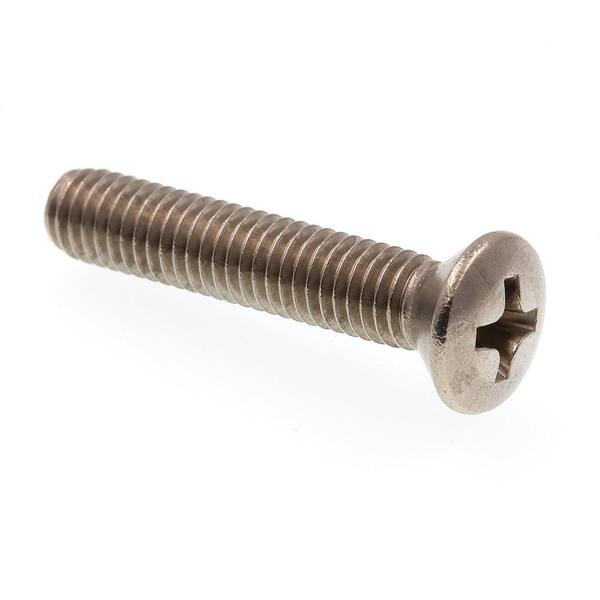 Box of 12 10-32 x 1-1/2 Oval Head Phillips Machine Screw 18-8 Stainless Steel 