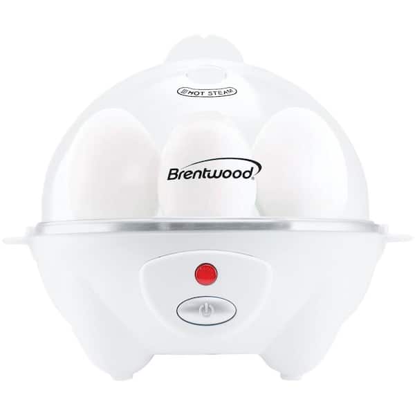 Brentwood 7Egg White Electric Egg Cooker with Auto Shutoff 985114327M