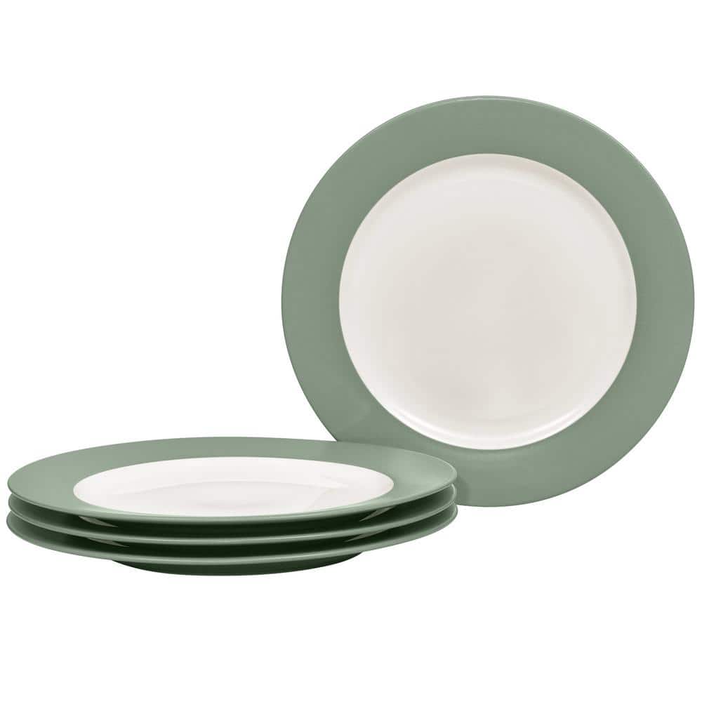 Noritake Colorwave Green 11 in. (Green) Stoneware Rim Dinner Plates