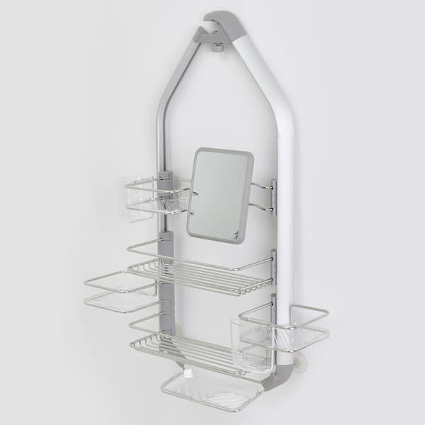 ARTIKA CADG2-C1 O2 Adjustable Bathroom Caddy/Over-The-Shower Head/Door with Storage Shelves Stainless-Steel