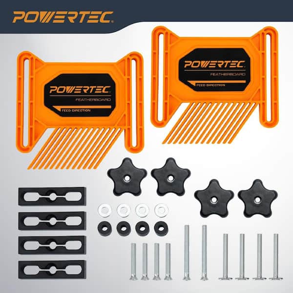 POWERTEC Dual Universal Featherboards for Multi-Functional