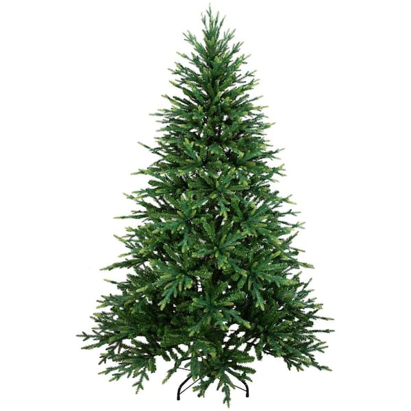 Real Touch️ Two-Tone River Deer Pine Full Artificial Christmas Tree-6.5'-Unlit