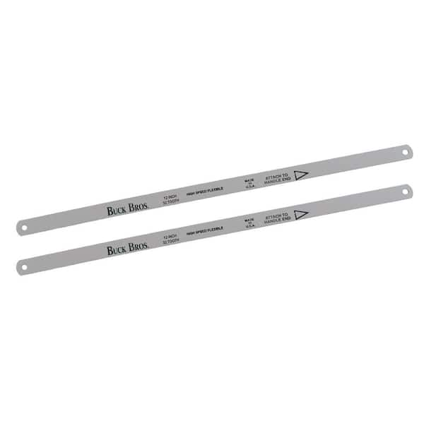 Buck Bros. 12 in. x 32 Tooth Hacksaw Blade (2-Pack)