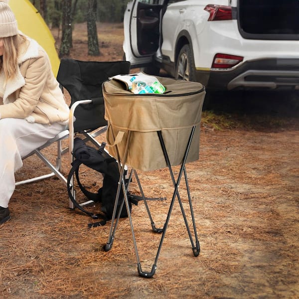 HOUSEHOLD ESSENTIALS 187 qt. Olive Green Standing Ice Cooler