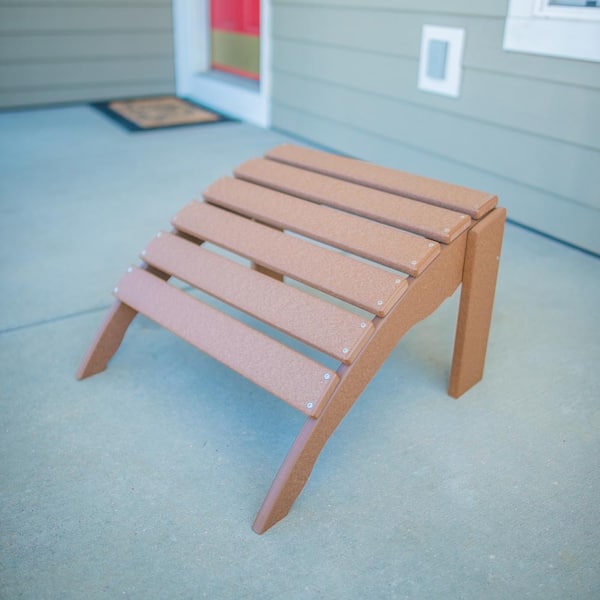 Icon Teak Plastic Outdoor Ottoman