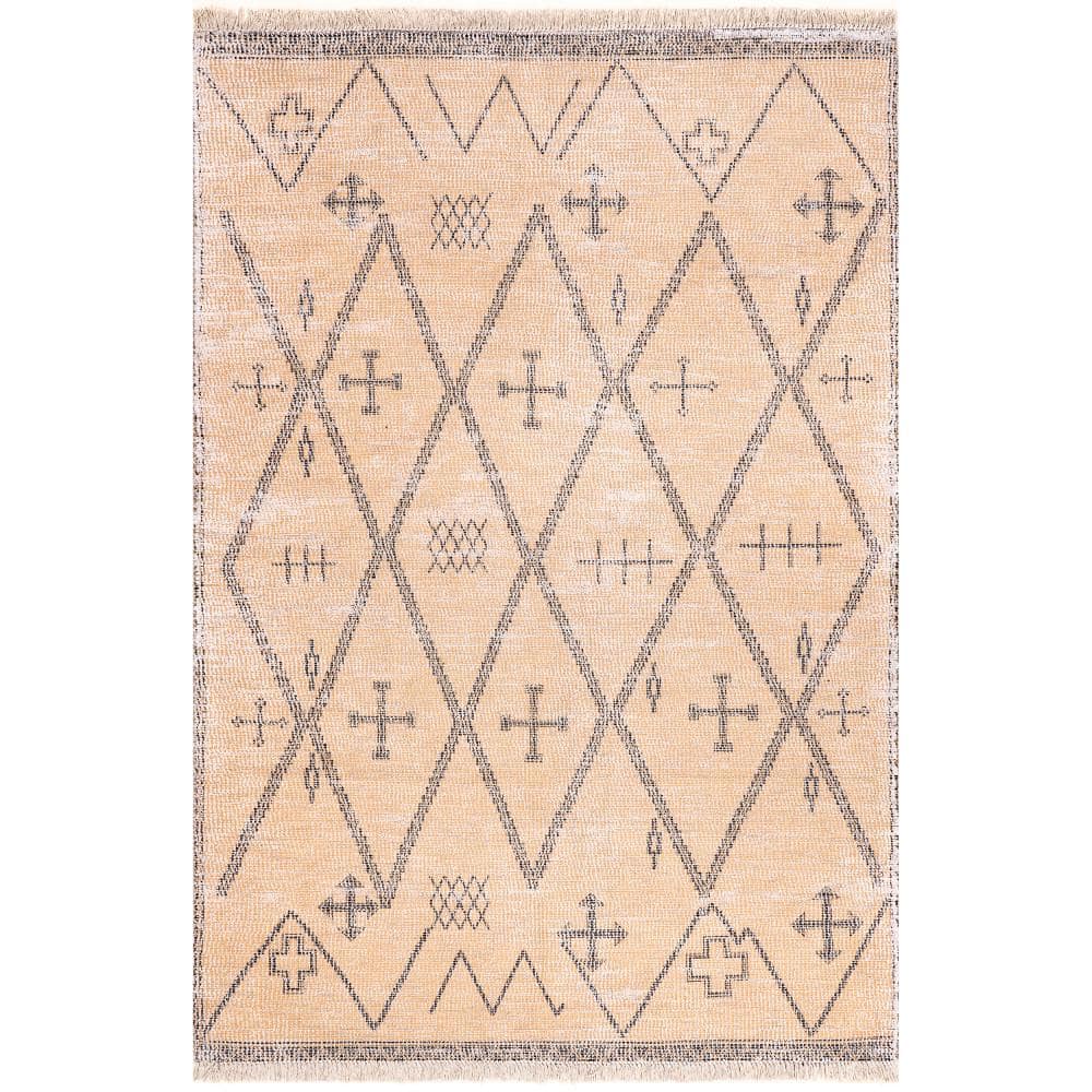 5 ft. x 8 ft. Beige Chantal Tribal Hand Woven Trellis Area Rug price history on PriceWatchPro