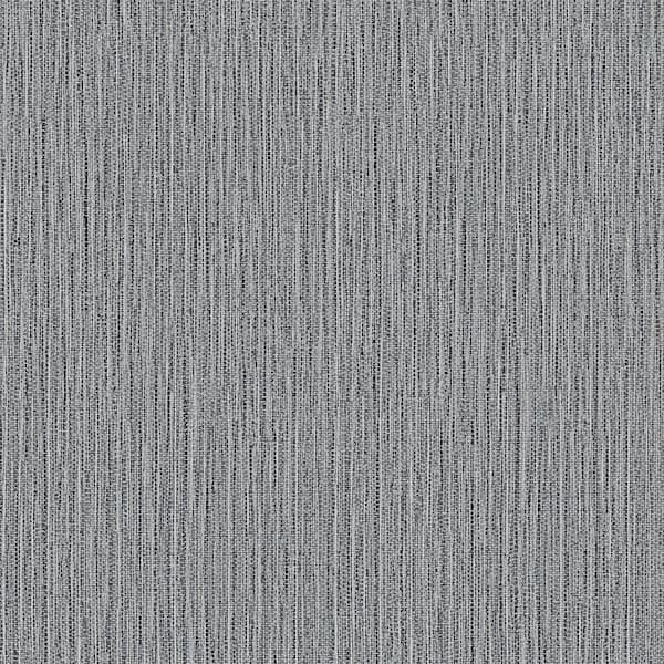 Advantage Bowman Faux Linen Grey Non Pasted Non Woven Wallpaper