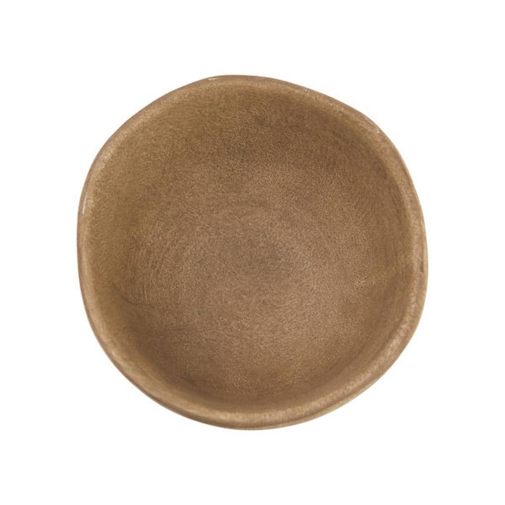 Large Matte Taupe Terracotta Footed Planter