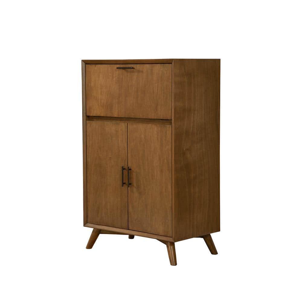 Flynn Acorn Mahogany Mid-Century Modern Bar Cabinet