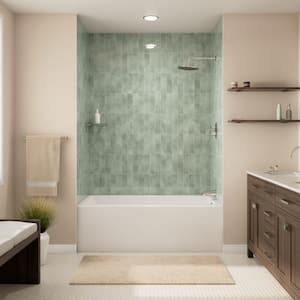 DreamLine Prism 60 in. x 32 in. Acrylic Alcove Soaking Bathtub