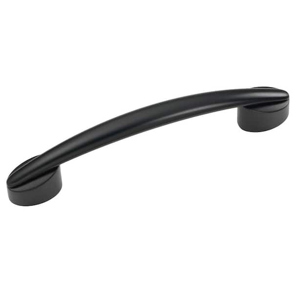 HICKORY HARDWARE Luna 3 in. and 96 mm Center-to-Center Matte Black Cabinet Pull