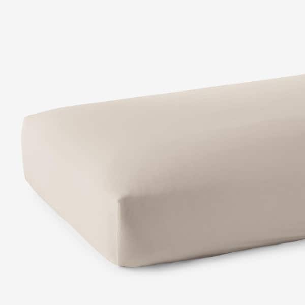 Legends Hotel Alabaster Supima Cotton Wrinkle-Free Sateen Twin XL Fitted Sheet