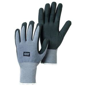 Small Size 7 Black Nitrile-Dipped Work Gloves
