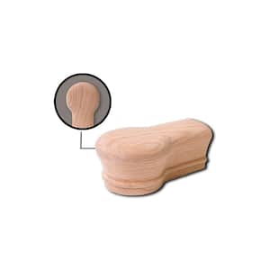 7219 Red Oak Opening Cap- 6210 Wood Staircase Handrail Fitting for Stair Remodel