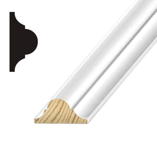 Builders Choice OP 133 11/16 in. x 1-5/8 in. Primed Finger-Jointed Pine Astragal Molding