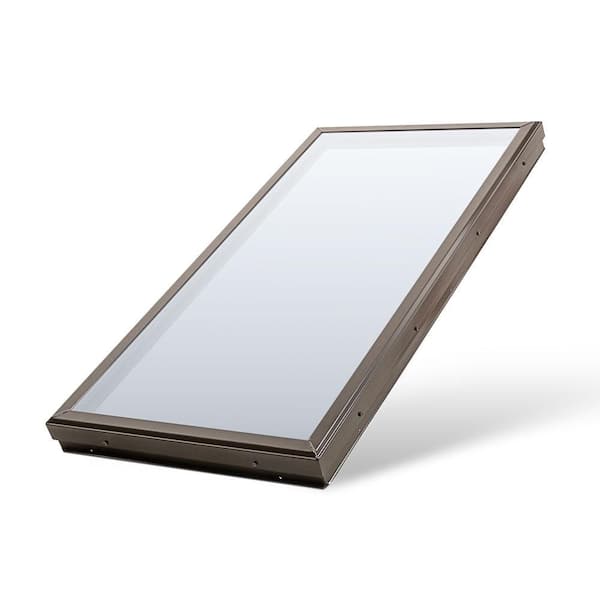 22 1/4 in x 46 1/4 in. Fixed Curb Mount Skylight with Dual Pane Tempered HP Low-E Over Clear Tempered Glass
